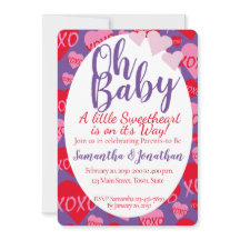 Oh Baby Rosa Red Sweethearts Baby Shower Lila