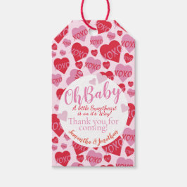 Oh Baby Rosa Red Sweethearts Baby Shower Rosa Presentetikett