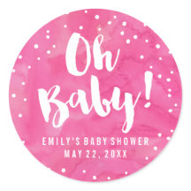 Oh Baby Rosa Watercolor Baby Shower