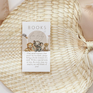 Oh Baby Safari Animals Boho Baby Shower bokar Tilläggskort