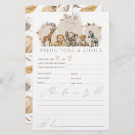 Oh Baby Safari Animals Boho Baby Shower-spel