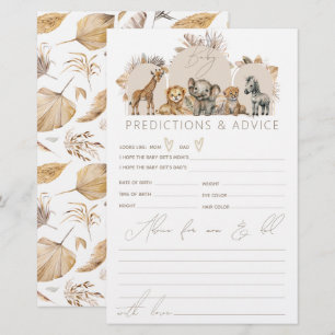 Oh Baby Safari Animals Boho Baby Shower-spel
