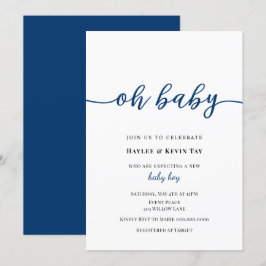 Oh Baby Shower-inbjudan Inbjudningar
