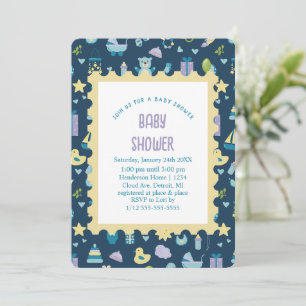 Oh Baby Shower-inbjudan Inbjudningar
