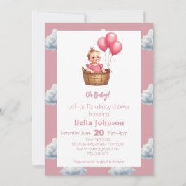 Oh Baby Shower  Inbjudningar