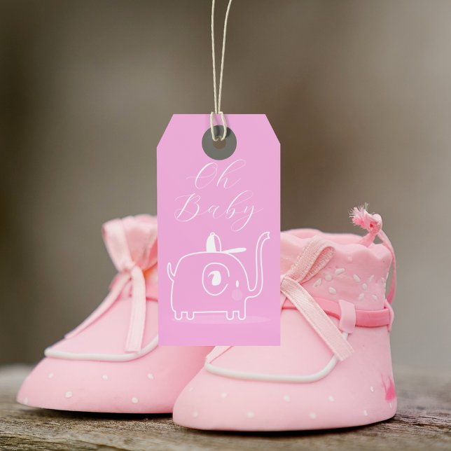 Oh Baby Shower Presentetikett (Skapare uppladdad)