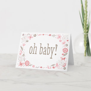 Oh Baby Softly Blooming Rosa Nature Bouquet Tack Kort