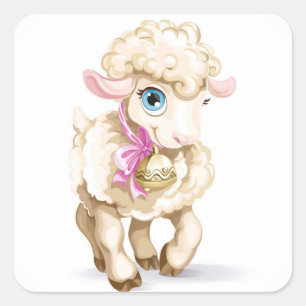 Oh Baby Sticker Fyrkantigt Klistermärke