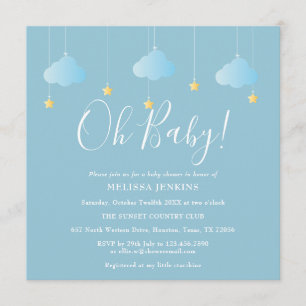 Oh Baby Twinkle Twinkle Baby Shower / Sprinkle Inbjudningar
