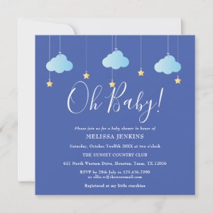 Oh Baby Twinkle Twinkle Baby Shower / Strössel Inbjudningar