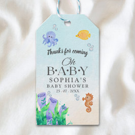 Oh Baby Under Sea Baby Shower Presentetikett