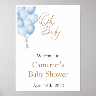 Oh Baby Välkomstskylt Poster