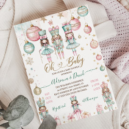 Oh Baby Winter jul Baby Shower Inbjudningar