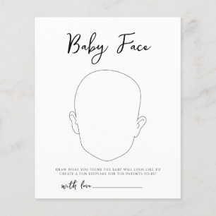 Oh Baby Woodland Baby Ansikte Game Baby Shower