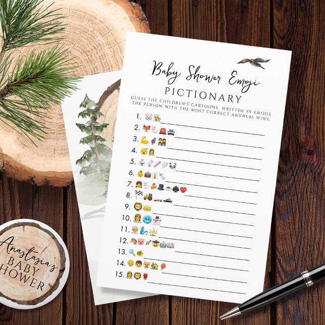 Oh Baby Woodland Baby Shower Emoji Game (Skapare uppladdad)