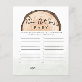Oh Baby Woodland Rustic Namn Sång Game