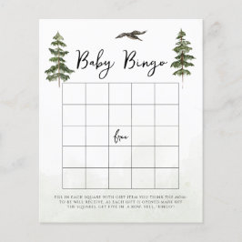 Oh Baby Woodland Watercolor Baby Bingo Game