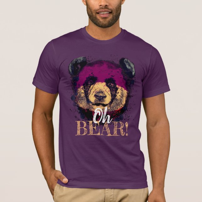 ’OH BEAR’ | Lönsam Coola Panda T Shirt (Framsida)