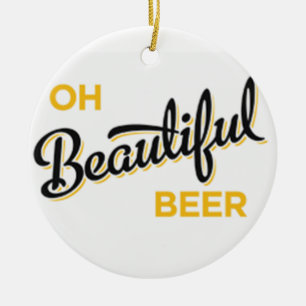 **OH BEAUTIFUL NÖTKÖTT** CHRISTMAS ORNATION JULGRANSPRYDNAD KERAMIK