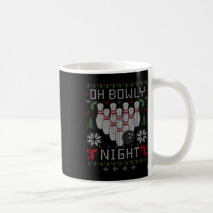 Oh Bowly Night Bowling Ugly jul Sweater Part Kaffemugg