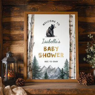 Oh Boy Äventyr Begin Skogsskuva för björnbabyklä Poster