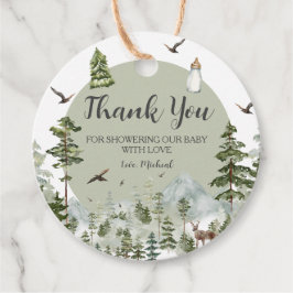 Oh Boy Äventyr Gräs Forest Baby Shower Gåvor Etiketter