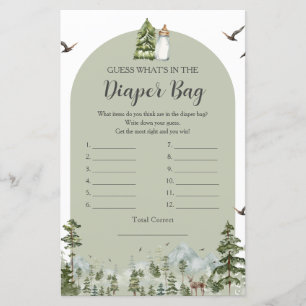 Oh Boy Äventyr Gräs Forest What's in Diaper Bag