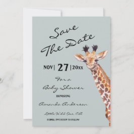 Oh Boy Baby Giraffe Baby Shower Spara Datumet