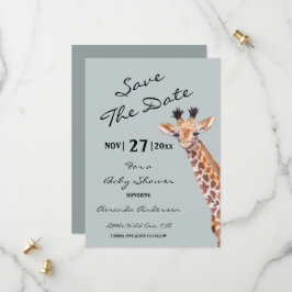 Oh Boy Baby Giraffe Baby Shower Spara Datumet