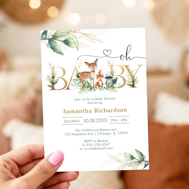 Oh Boy Baby Shower Invitation Inbjudningar (Skapare uppladdad)