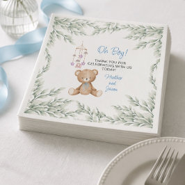 Oh Boy Baby Shower Pappersservetter