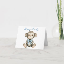 Oh Boy Baby Shower Thank You Card – Matching Tack Kort