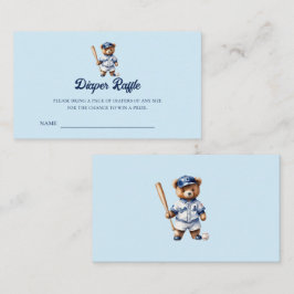 Oh Boy Baseball Baby Shower Diaper Raffle Biljett Tilläggskort
