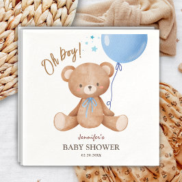 Oh Boy | Blått babyskor för Nalle Pappersservett