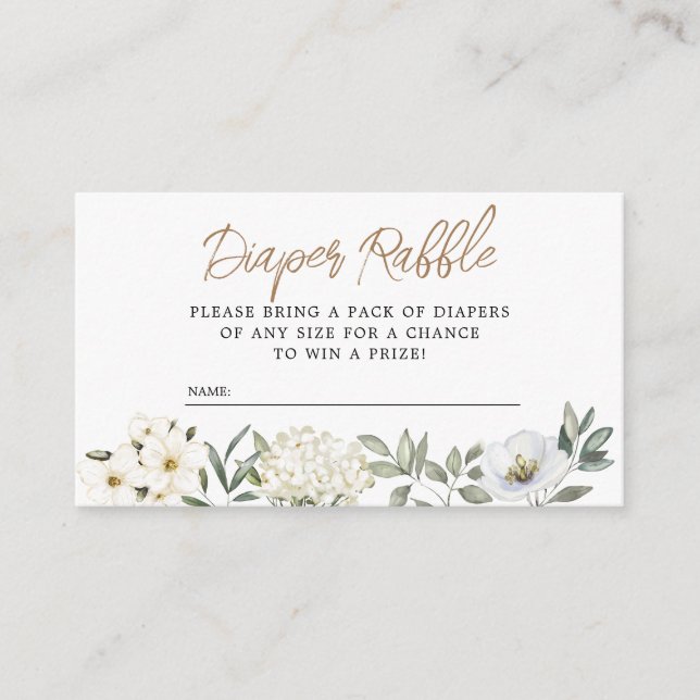 Oh Boy Blue Balloon Diaper Raffle-kuvert kort (Framsida)