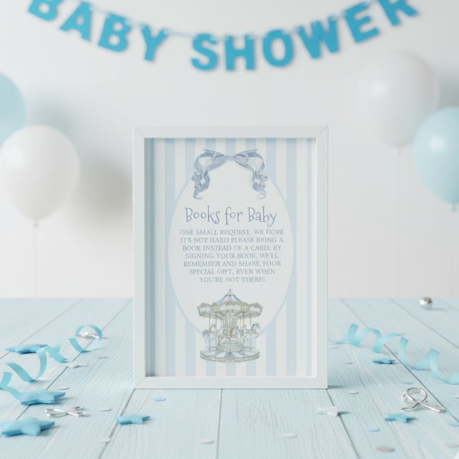 ​Oh Boy Blue Bow Carousel Books for Baby  Tilläggskort (Skapare uppladdad)