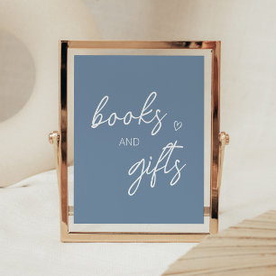Oh Boy Boho Minimalist Baby Shower Bokar och prese Poster