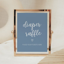 Oh Boy Boho minimalist Baby Shower Raffle