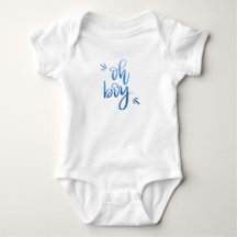 Oh Boy - Calligraphy Baby Bodykostym