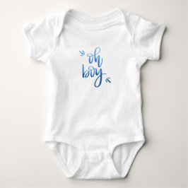 Oh Boy - Calligraphy Baby Bodykostym Tee