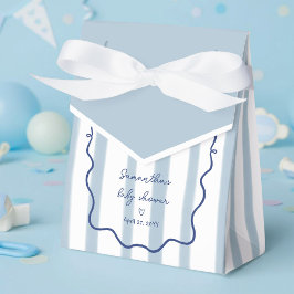 Oh Boy Cute Modern Dusty Blue Baby Shower Presentaskar