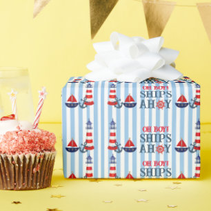 Oh Boy Fraktass Ahoy First Birthday Shower Presentpapper