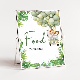 Oh Boy Jungle Safari Baby Shower Food Poster