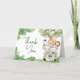 Oh Boy Jungle Safari Baby Shower Tack Kort