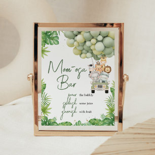 Oh Boy Jungle Safari Dusch Mom Osa Barskylt Poster