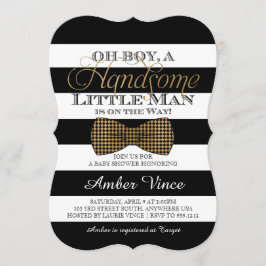 Oh Boy Little Man Baby Shower-inbjudan Inbjudningar