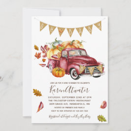 Oh Boy Little Pumpkin Fall Baby Shower-inbjudan Inbjudningar
