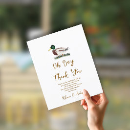 Oh Boy Mallard Anka Baby Shower Tack