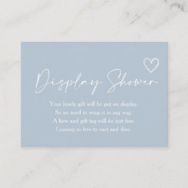 Oh Boy Minimalist Baby Shower Visning Shower Tilläggskort