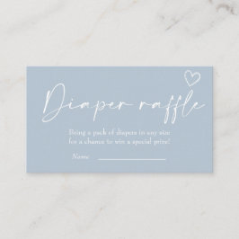 Oh Boy Minimalist Modern Baby Shower Diaper Raffle Tilläggskort